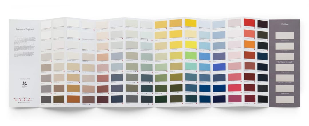 Colours of England Colour Card
